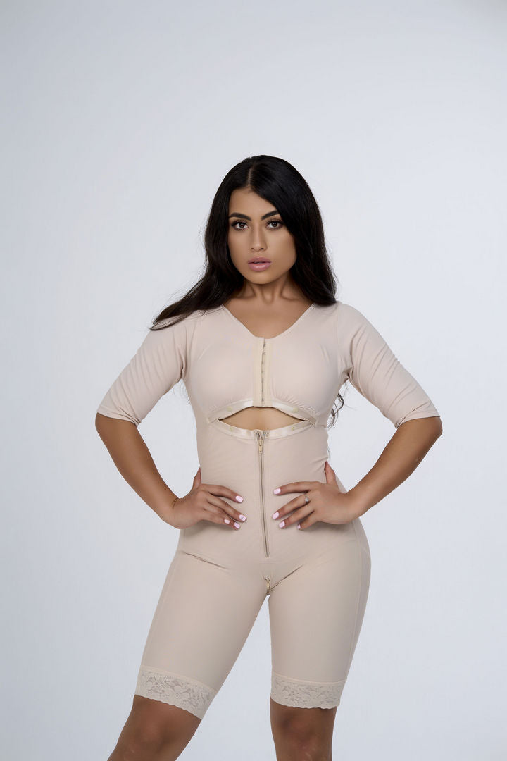 Faja with Bra - Elbow Sleeve- Short